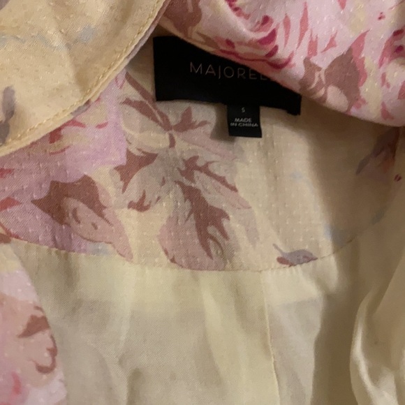 Majorelle / Revolve Ella Robe lace  Floral Yellow Small S - Picture 2 of 8